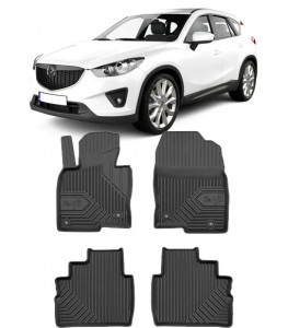 Mazda CX-5 II Din 07.2017 - Prezent, Suv , Set Covorase Auto Tip Tavita Premium 3D, din cauciuc accesorii pentru autoturismul tau - masina v169080