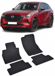 Mazda CX-60 fabricat din 08.2022 - Prezent, Suv, set covorase auto dedicate, din cauciuc 100% Premium accesorii pentru autoturismul tau - masina v149719