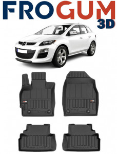 Mazda CX-7 Din 07.2007 - 08.2012, Suv, Pentru Modelele Cu Tractiune Fata (Nu Pentru 4X4) , Set Covorase Auto Tip Tavita Premium 3D, din cauciuc accesorii pentru autoturismul tau - masina v162208