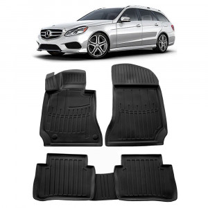 Mercedes Benz W212 E (2009-2016) Set covorase auto cauciuc G.Modern Line 3D accesorii pentru autoturismul tau - masina v240070