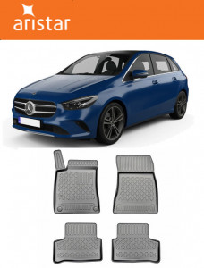 Mercedes Clasa B W247, Van, Din 01.2019 - Prezent , Set Covorase Auto Tip Tavita Premium 3D, din cauciuc accesorii pentru autoturismul tau - masina v173319
