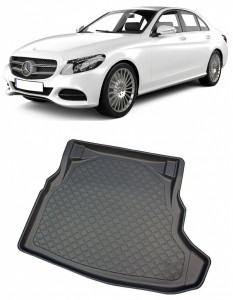 Mercedes clasa C W205 Sedan din 03.2014 - 11.2020, Tavita Pentru Portbagaj Lux Premium Dedicata, Bancheta Nerabatabila *1 accesorii pentru autoturismul tau - masina v199122