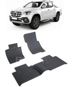 Mercedes Clasa X, Pick-Up, fabricat din 01.2016 - Prezent, set covorase auto dedicate, din cauciuc 100% Premium accesorii pentru autoturismul tau - masina v160457