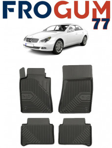 Mercedes Cls W219 Din 06.2004 - 10.2010, Coupe , Set Covorase Auto Tip Tavita Premium 3D, din cauciuc accesorii pentru autoturismul tau - masina v164995