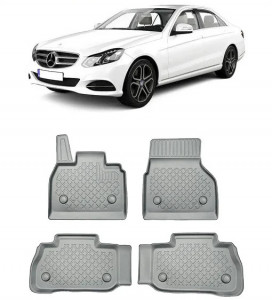Mercedes E-Class W213 Din 04.2016 - Prezent, Sedan , Set Covorase Auto Tip Tavita Premium 3D, din cauciuc accesorii pentru autoturismul tau - masina v164971