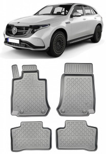 Mercedes Eqc, Suv, Din 05.2019 - Prezent , Set Covorase Auto Tip Tavita Premium 3D, din cauciuc accesorii pentru autoturismul tau - masina v174257