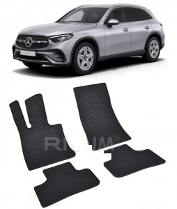 Mercedes Glc X254 fabricat din 2023 - Prezent, Suv, set covorase auto dedicate, din cauciuc 100% Premium accesorii pentru autoturismul tau - masina v149927
