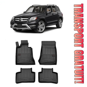 Mercedes Glk X204, Suv, Din 06.2008 - 08.2015 , Set Covorase Auto Tip Tavita Premium 3D, din cauciuc
