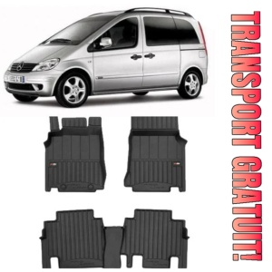 Mercedes Vaneo Din 02.2002 - 12.2005, Van , Set Covorase Auto Tip Tavita Premium 3D, din cauciuc