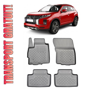 Mitsubishi Asx, Suv, Din 05.2010 - Prezent , Set Covorase Auto Tip Tavita Premium 3D, din cauciuc