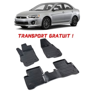 Mitsubishi Lancer 2002-2007 Set 4 covorase auto din cauciuc tip tavita premium line 3D - Transport Gratuit! accesorii pentru autoturismul tau - masina v48703
