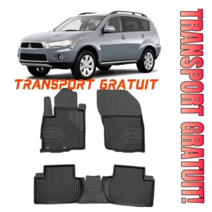 Mitsubishi Outlander II Din 03.2007 - 08.2012, Suv , Set Covorase Auto Tip Tavita Premium 3D, din cauciuc