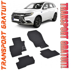 Mitsubishi Outlander III PhEV fabricat din 09.2012 - Prezent, Suv, set covorase auto dedicate, din cauciuc 100% Premium