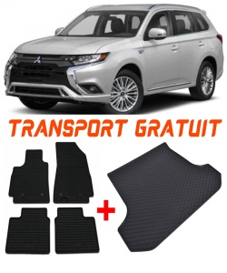 Mitsubishi Outlander Set Covorase + tavita portbagaj auto Mitsubishi Outlander III fabricatie 09.2012 - prezent, caroserie suv, 5 locuri accesorii pentru autoturismul tau - masina v2408