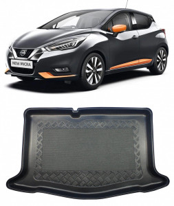 Nissan Micra K14 Hatchback din 03.2017 - Prezent *2, Tavita Pentru Portbagaj Lux Premium Dedicata, accesorii pentru autoturismul tau - masina v204506