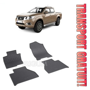 Nissan Navara, Pick-Up, fabricat din 01.2016 - Prezent, set covorase auto dedicate, din cauciuc 100% Premium