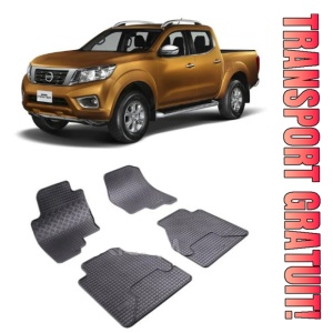 Nissan Navara, Pick-Up, fabricat din 2005 - 2010, set covorase auto dedicate, din cauciuc 100% Premium