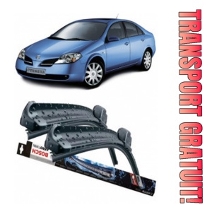 Nissan Primera Set 2 stergatoare parbriz Bosch Bosch Aerotwin 60 cm/53 cm compatibile cu Nissan Primera (P12) din 2002-2008 (60 cm / 53 cm)