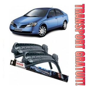 Nissan Primera Set 2 stergatoare parbriz Bosch Bosch Aerotwin compatibile cu Nissan Primera 2002-2008 (65 cm / 45 cm)