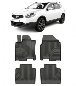 Nissan Qashqai +2 Din 10.2008 - 01.2014, Suv , Set Covorase Auto Tip Tavita Premium 3D, din cauciuc accesorii pentru autoturismul tau - masina v165363