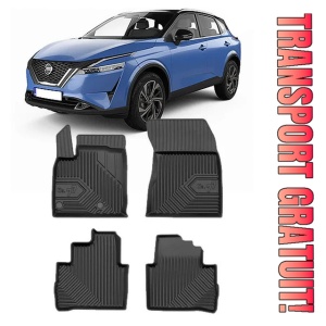 Nissan Qashqai III Din 2021 - Prezent, Suv , Set Covorase Auto Tip Tavita Premium 3D, din cauciuc