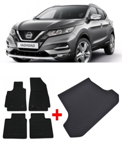 Nissan Qashqai Set Covorase + tavita portbagaj auto Nissan Qashqai I fabricatie 02.2007 - 01.2014, caroserie suv - Img 2