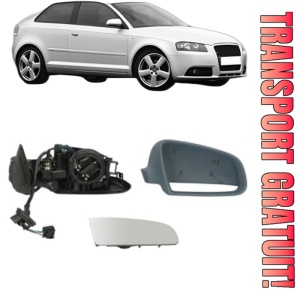 Oglinda Dreapta AUDI A3 (8P1) din 2003 - 2012, Auto, Reglaj electric, Completa