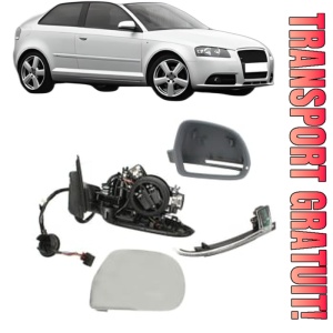 Oglinda Dreapta AUDI A3 (8P1) din 2003 - 2012, Auto, Reglaj electric, Completa