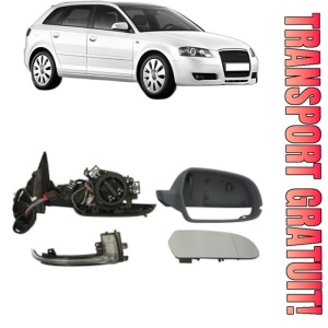 Oglinda Dreapta AUDI A3 Sportback (8PA) din 2004 - 2013, Auto, Reglaj electric, Completa