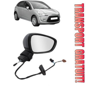 Oglinda Dreapta CITROEN C3 II (SC_) din 2009 - 2016, Auto, Reglaj electric, Completa