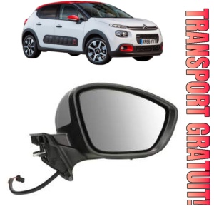 Oglinda Dreapta CITROEN C3 III (SX) din 2016 - 2018, Auto, Reglaj electric, Completa