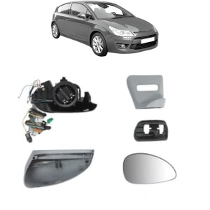 Oglinda Dreapta CITROEN C4 Coupe (LA_) din 2004 - 2011, Auto, Reglaj electric, Completa - Img 2