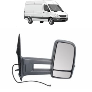 Oglinda Dreapta MERCEDES-BENZ SPRINTER 3,5-t Van (B906) din 2006 - 2018, Auto, Reglaj manual, Completa - Img 2