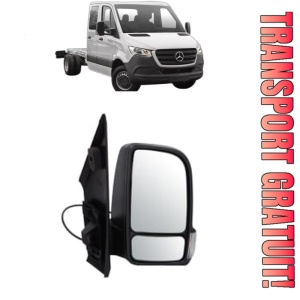 Oglinda Dreapta MERCEDES-BENZ SPRINTER 4-t Platform/Chassis (B907, B910) din 2018 - 2024, Auto, Reglaj manual, Completa
