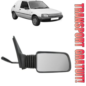 Oglinda Dreapta PEUGEOT 205 Hatchback Van din 1983 - 1997, Auto, Reglaj mecanic, Completa