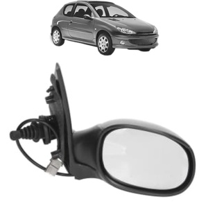 Oglinda Dreapta PEUGEOT 206 Hatchback (2A/C) din 1998 - 2012, Auto, Reglaj mecanic, Completa - Img 2