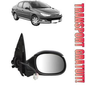 Oglinda Dreapta PEUGEOT 206 Saloon din 2007 - 2008, Auto, Reglaj electric, Completa