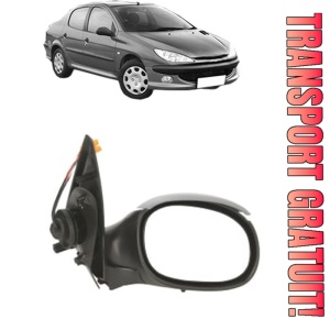 Oglinda Dreapta PEUGEOT 206 Saloon din 2007 - 2008, Auto, Reglaj electric, Completa