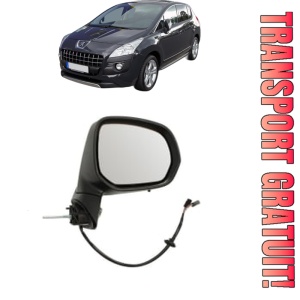 Oglinda Dreapta PEUGEOT 3008 I MPV (0U_) din 2009 - 2016, Auto, Reglaj electric, Completa