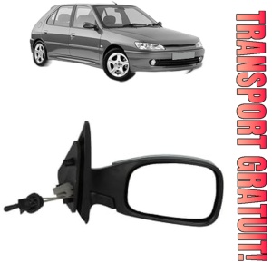 Oglinda Dreapta PEUGEOT 306 Hatchback (7A, 7C, N3, N5) din 1993 - 2002, Auto, Reglaj mecanic, Completa
