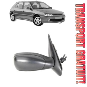 Oglinda Dreapta PEUGEOT 306 Hatchback (7A, 7C, N3, N5) din 1993 - 2002, Auto, Reglaj mecanic, Completa