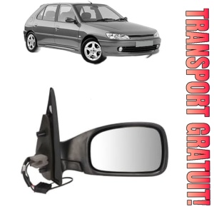 Oglinda Dreapta PEUGEOT 306 Hatchback (7A, 7C, N3, N5) din 1993 - 2002, Auto, Reglaj electric, Completa