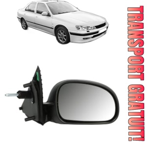 Oglinda Dreapta PEUGEOT 406 (8B) din 1995 - 2004, Auto, Reglaj mecanic, Completa
