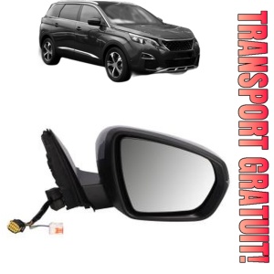 Oglinda Dreapta PEUGEOT 5008 II (MC_, MJ_, MR_, M4_) din 2016 - 2023, Auto, Reglaj electric, Completa
