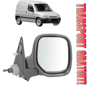 Oglinda Dreapta PEUGEOT PARTNER Box Body/MPV (5_, G_) din 1996 - 2015, Auto, Reglaj mecanic, Completa