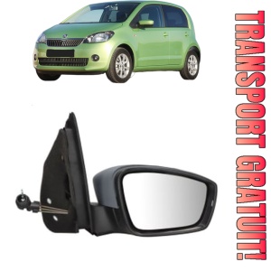 Oglinda Dreapta SKODA CITIGO (NF1) din 2011 - 2019, Auto, Reglaj mecanic, Completa
