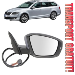Oglinda Dreapta SKODA OCTAVIA III Combi (5E5, 5E6) din 2012 - 2020, Auto, Reglaj electric, Completa
