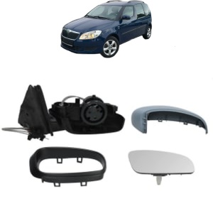 Oglinda Dreapta SKODA ROOMSTER din 2006 - 2015, Auto, Reglaj mecanic, Completa - Img 2