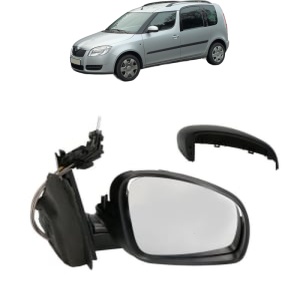 Oglinda Dreapta SKODA ROOMSTER Praktik (5J) din 2007 - 2015, Auto, Reglaj mecanic, Completa - Img 2