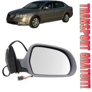Oglinda Dreapta SKODA SUPERB II Estate (3T5) din 2009 - 2015, Auto, Reglaj electric, Completa